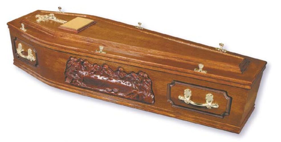 01/09 Veneered Last Supper Coffin