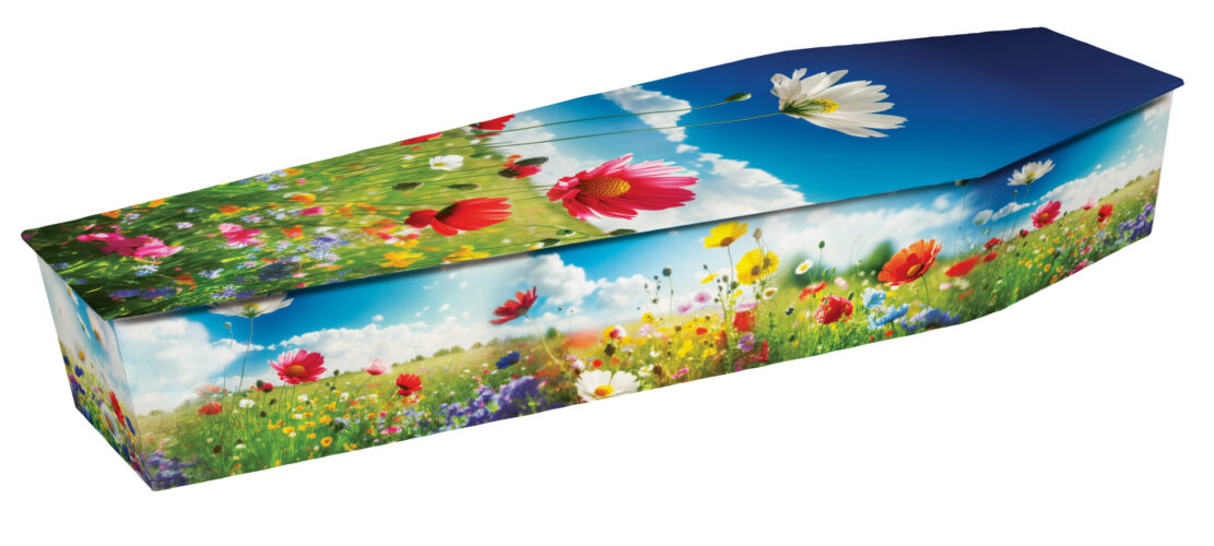 Meadow Flower Printed Coffin